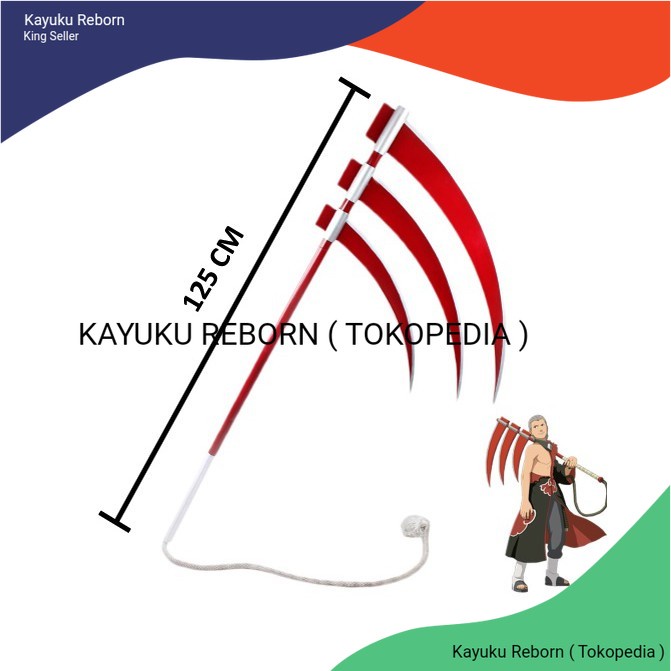 Sabit Kayu Hidan Anime Naruto Cosplay