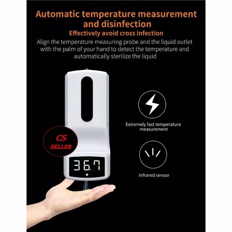 Ready Thermogun Automatic K9, k9pro, k3 pro, k3s thermogun omron mc-720 thermogun otomatis. thermogun wall. termogun wall