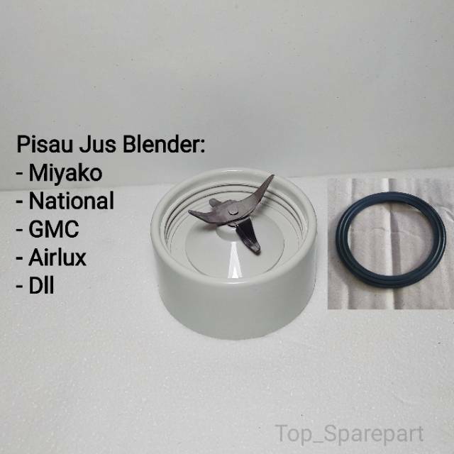 Pisau mounting blender + karet untuk Miyako National Sanex