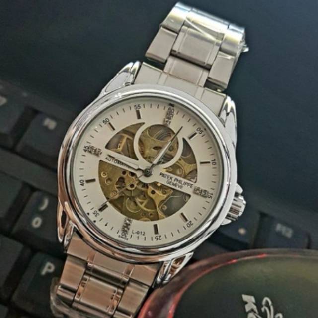 Jam Tangan PATEK PHILIPPE  Rantai Automatic SILVER