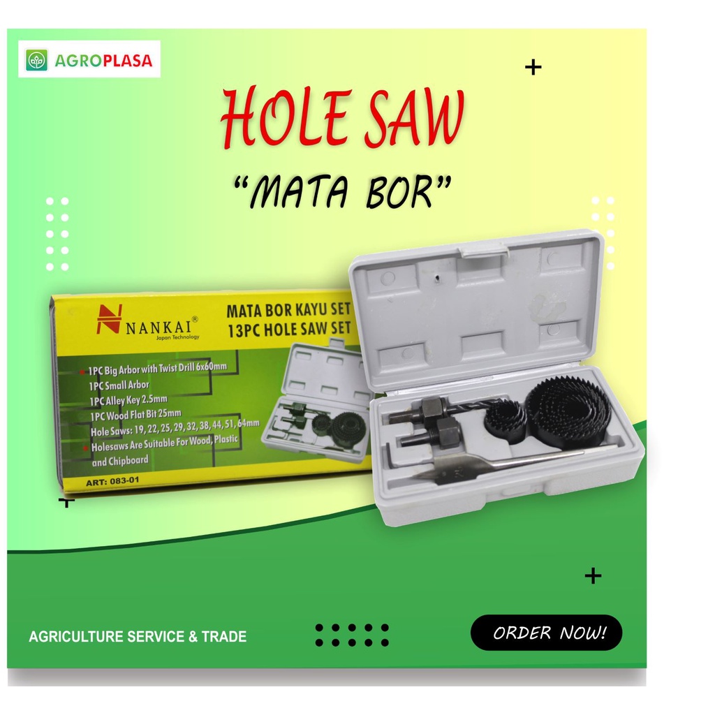 Holesaw Alat Pelubang Pipa / Talang Hidroponik