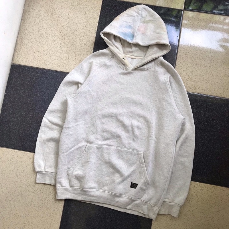 Blank hoodie light grey second thrift not russell