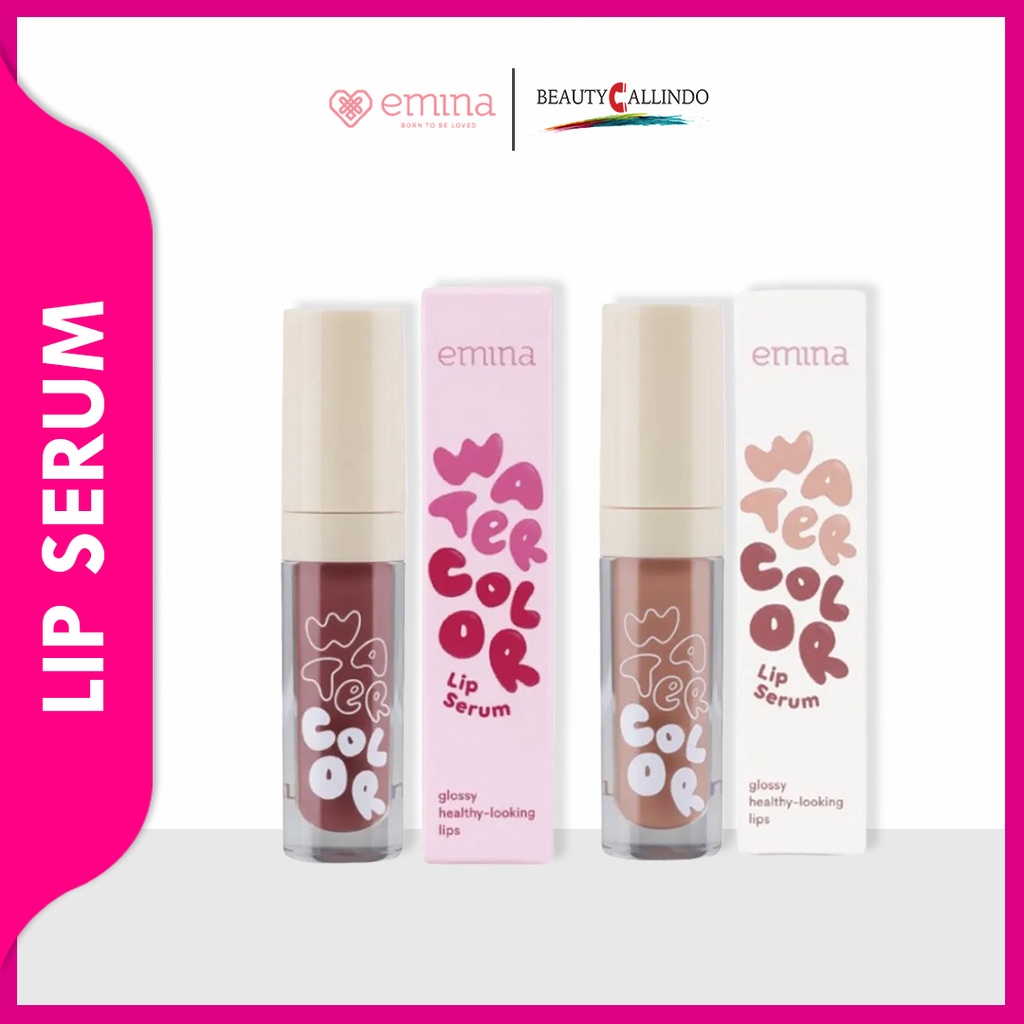 Emina Watercolor Lip Serum 2gr - Serum Bibir dengan Warna