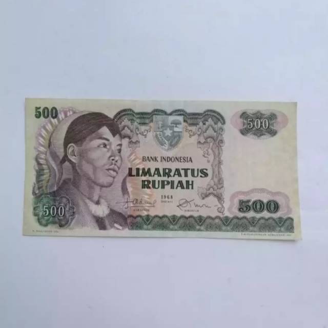 uang Kuno rp500 rupiah atau 500 Sudirman kondisi bagus