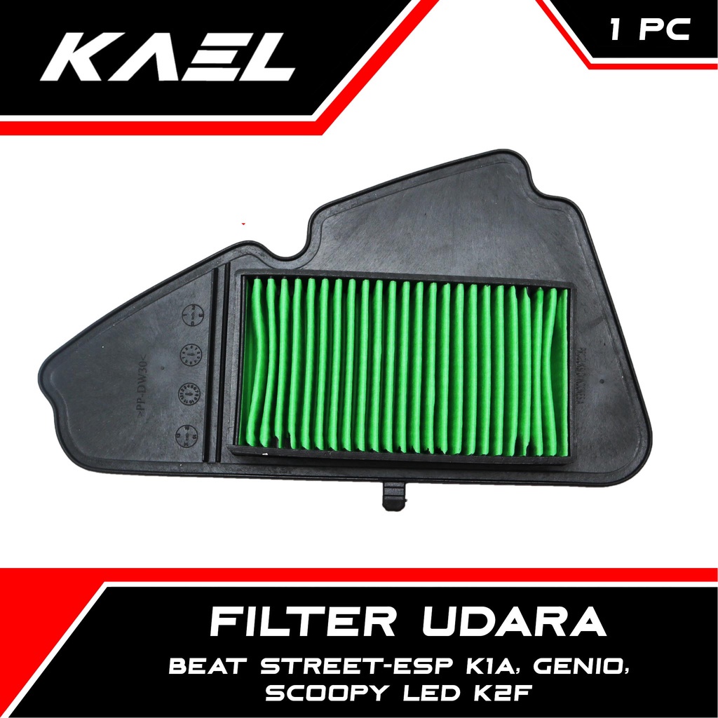 Filter Udara Honda Beat Street-eSP New LED K1A 2020 &amp; Genio &amp; Scoopy New LED K2F 2020 Air Filter-Saringan-Busa