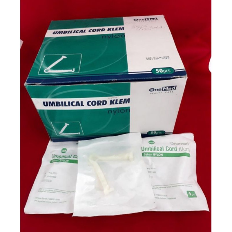 Umbilical Chord klem Nylon Onemed SATUAN Penjepit tali pusat bayi