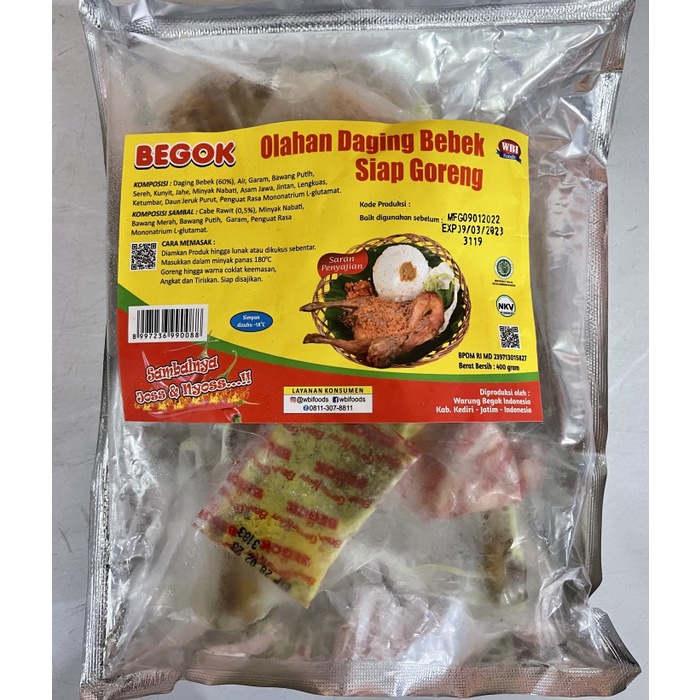

Begok bebek utuh siap goreng