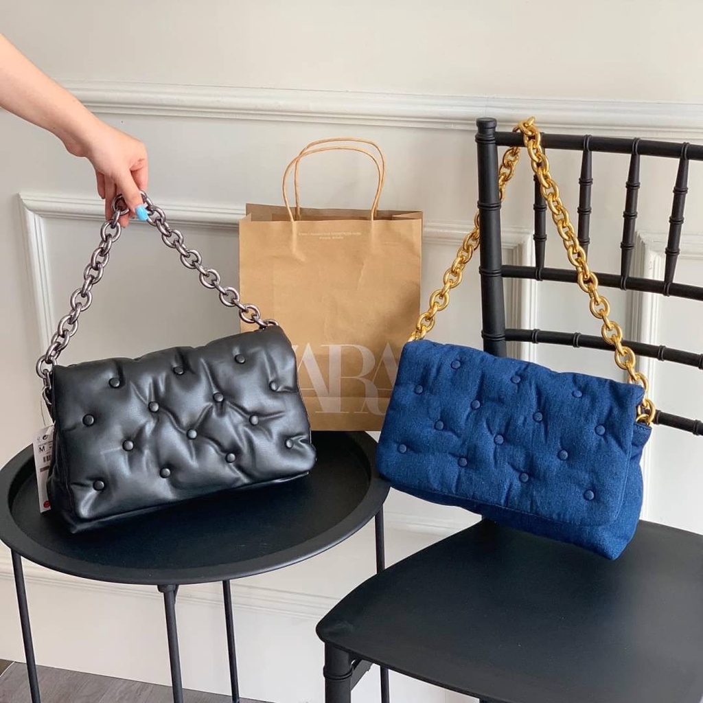 ZARA SLING BAG ZR290 - Tas Selempang Wanita - Tas Branded - Tas Import - ZARA Bag 30x19x7