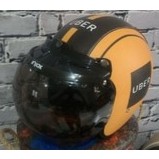 HELM RETRO KULIT UBER