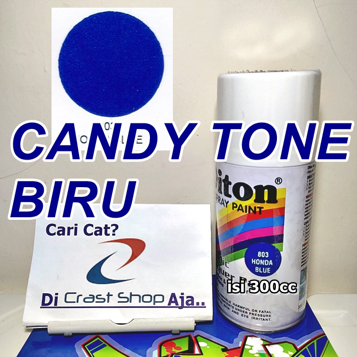 Cat Pilox DITON Candy Tone Blue Metallic 803 300cc warna kendi toon biru cendi metalik honda blue