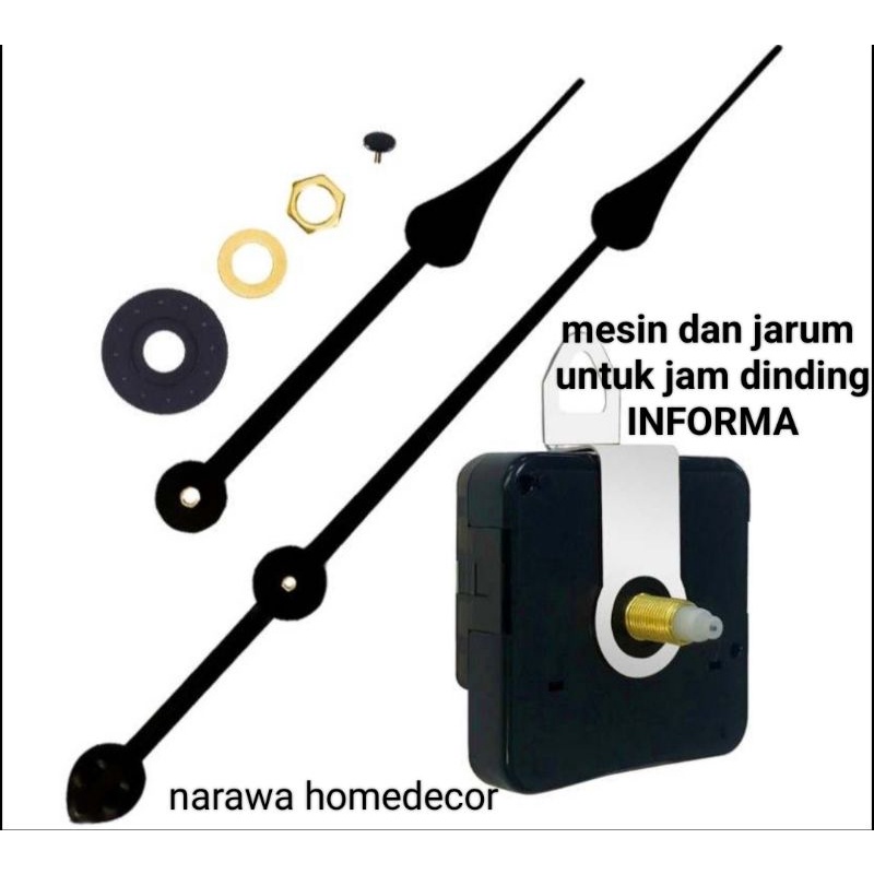 MESIN JARUM JAM DINDING INFORMA/ MESIN JAM DINDING JUMBO DIAMETER 50-60CM