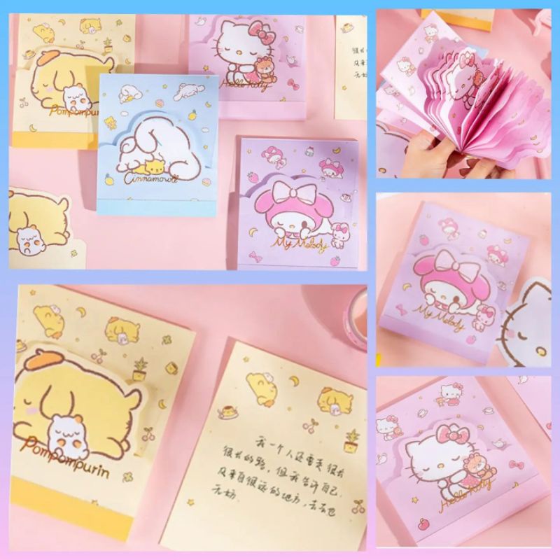 

memo 2 model ori sanrio kitty melody cinnamoroll purin