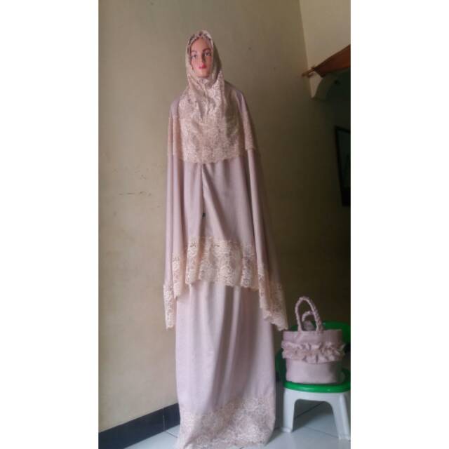 mukena maxmara embos silk ori