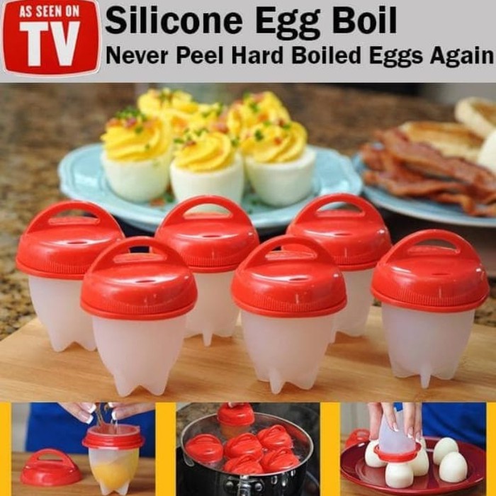 Cetakan Telur Rebus EGG BOIL Isi 6Pcs