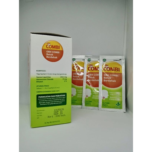 OBH COMBI BATUK BERDAHAK MENTHOL SIRUP SACHET 7,5 ML - ED 12/2023