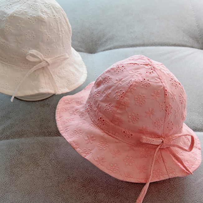 Topi Anak Perempuan Sun Hat Fotografi Instagramable Fashionista Cilik Fisherman Hat