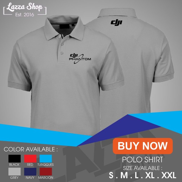 Poloshirt / Polo Kaos Drone Dji phantom Murah Best Quality -dompet