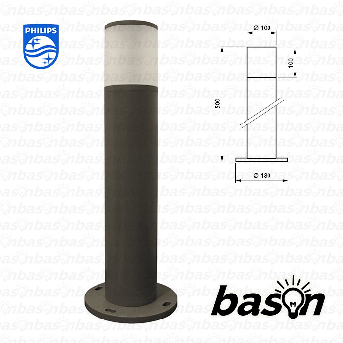 PHILIPS LED Bollard II BCP150 7W LED150 IP65 - Lampu Taman Outdoor