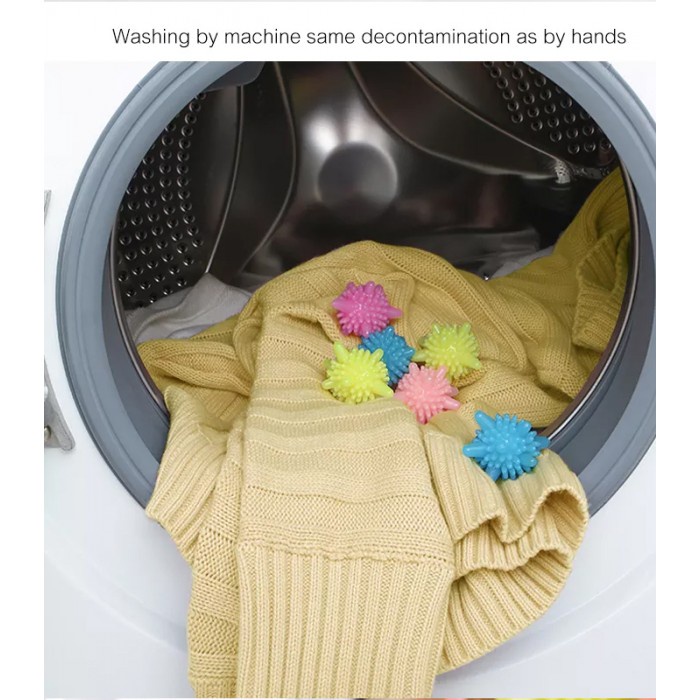 Laundry Ball Magic Bola Karet Mesin Cuci anti Kusut Dryer Pengering Baju Anti Kusut Bola Silikon Ajaib Pembersih Pakaian Silicone Babymaniashopid