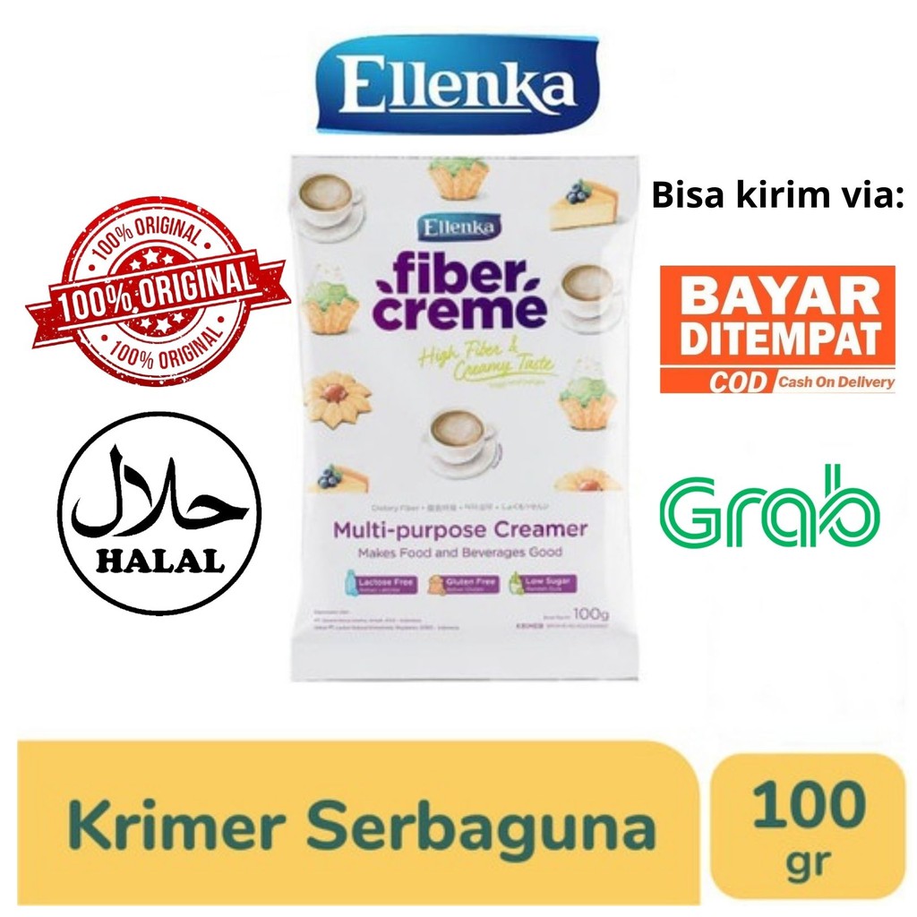 

Susu Krimer ELLENKA FIBER CREME Cream Krim Creamer ELLENKA 100gr 100 gr gram