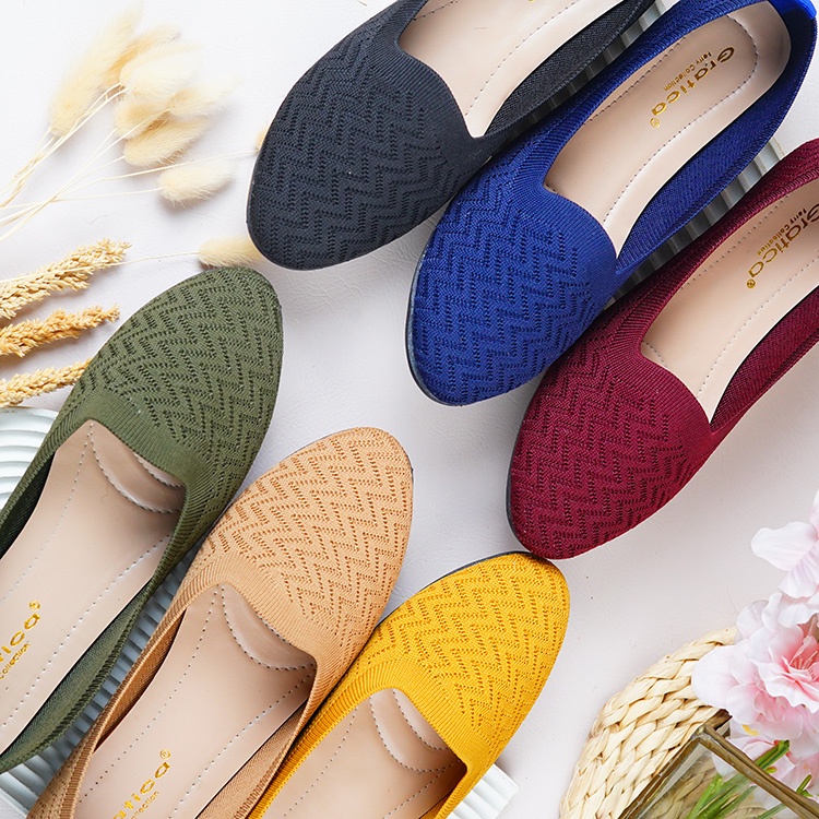 FLAT SHOES WANITA NEW PRETY [Rajut import]