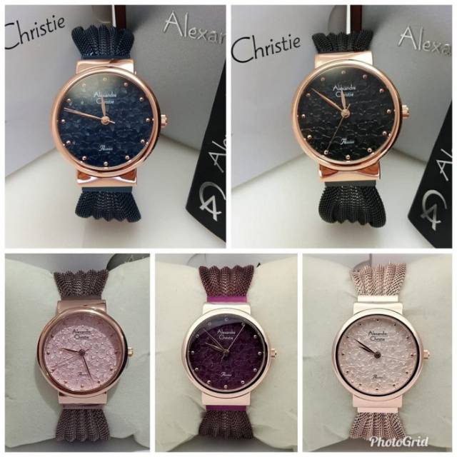 JAM TANGAN WANITA ALEXANDRE CHRISTIE AC2845 AC 2845 SANDSTRAP TALI PASIR ORIGINAL