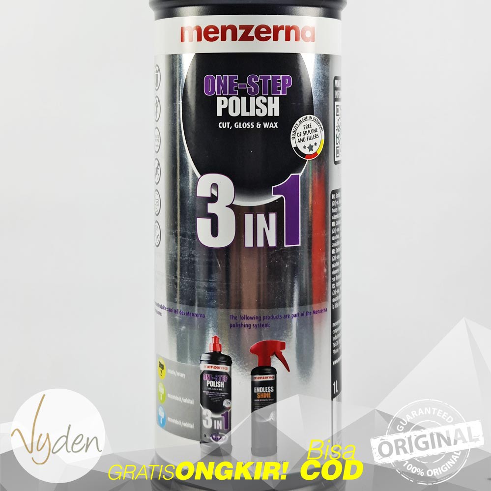 MENZERNA One Step Polish 3 In 1 All In One 550ml ECER Kompon Polish Sealant Kasar Halus MURAH