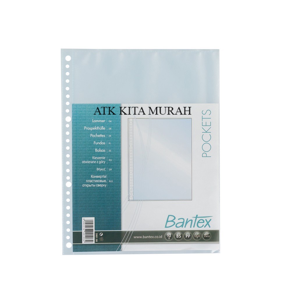

Pocket Bantex B5 26 Holes (10 lembar) 8001 08