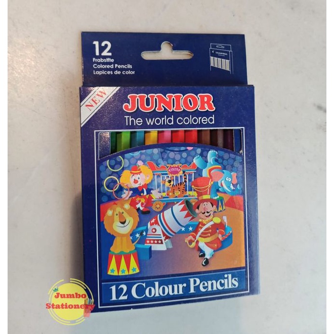 Pensil Gambar Junior 12W Pendek 12 Warna