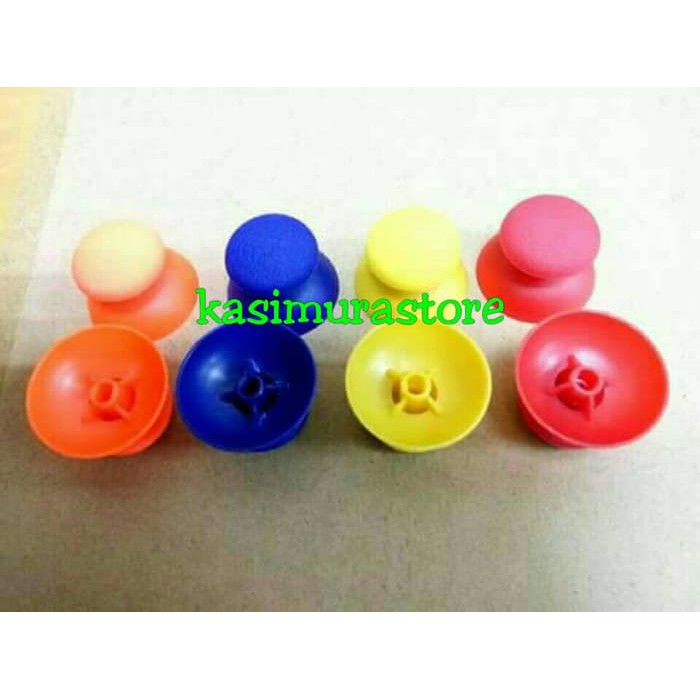 Topi Jamur Analog Warna Stik Stick PS2 Plastik / Besi Lubang Besar / Kecil