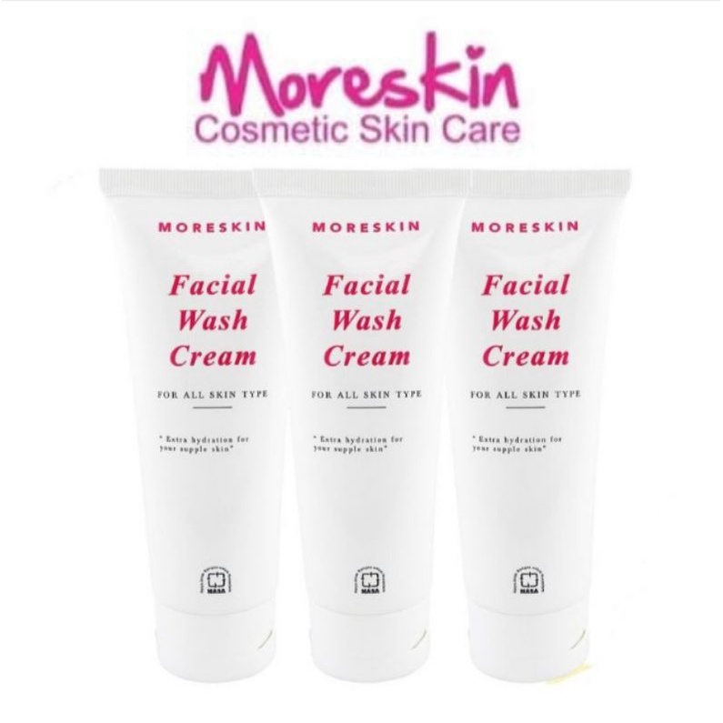 Jual Moreskin Facial Wash Cream/FWASHCREAM/Sabun Wajah Herbal Nasa