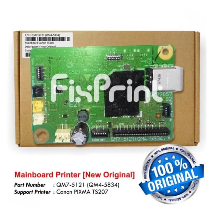 Mainboard Printer Canon TS207 Board Motherboard TS-207 Original FPS1077