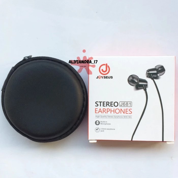 EARPHONE HEADSET JOYSEUS In-Ear HIFI STEREO WIRED J681 ORIGINAL