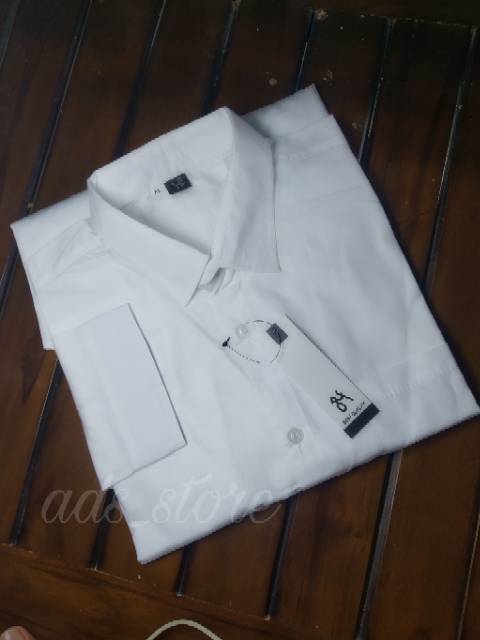 BAJU KEMEJA PRIA LENGAN PANJANG PUTIH POLOS FORMAL CASUAL / KEMEJA KERJA