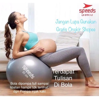 READY Bola Senam Ibu Hamil Bonus POMPA INJAK Gymball Tebal Birthing Yoga Ball Persalinan