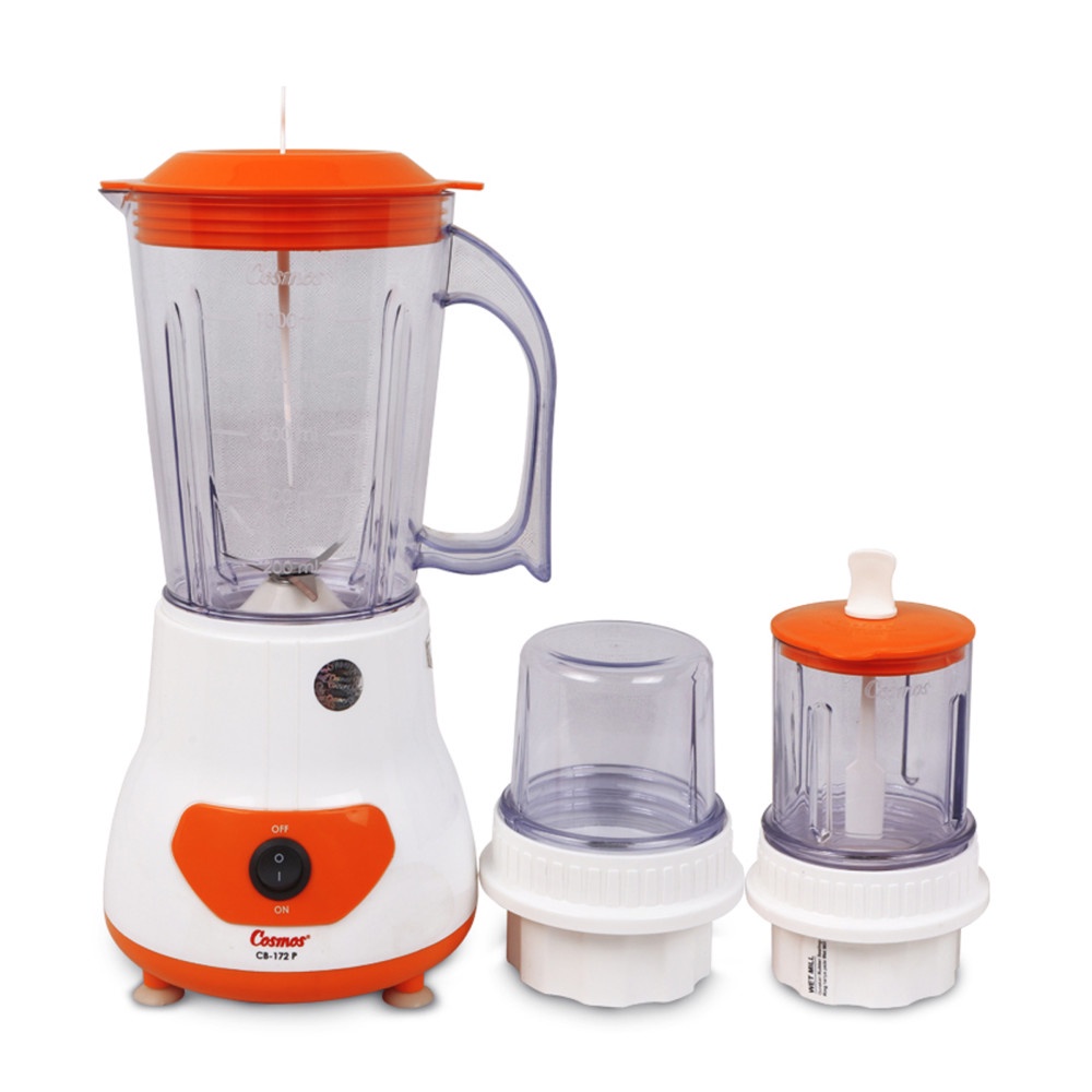 Cosmos CB-172 P - Blender plasktik 1 L 380W penggiling bumbu kering dan basah Garansi Resmi