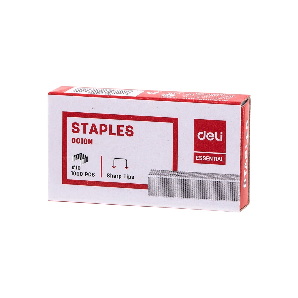 HAPPY TIME DELI STAPLES ISI ULANG NO.10/NO. 3 (24/6) REFILL STAPLER KECIL/BESAR TAJAM ANTI KARAT ALAT TULIS KANTOR SEKOLAH KULIAH ISI STAPLES E0010N E0012N