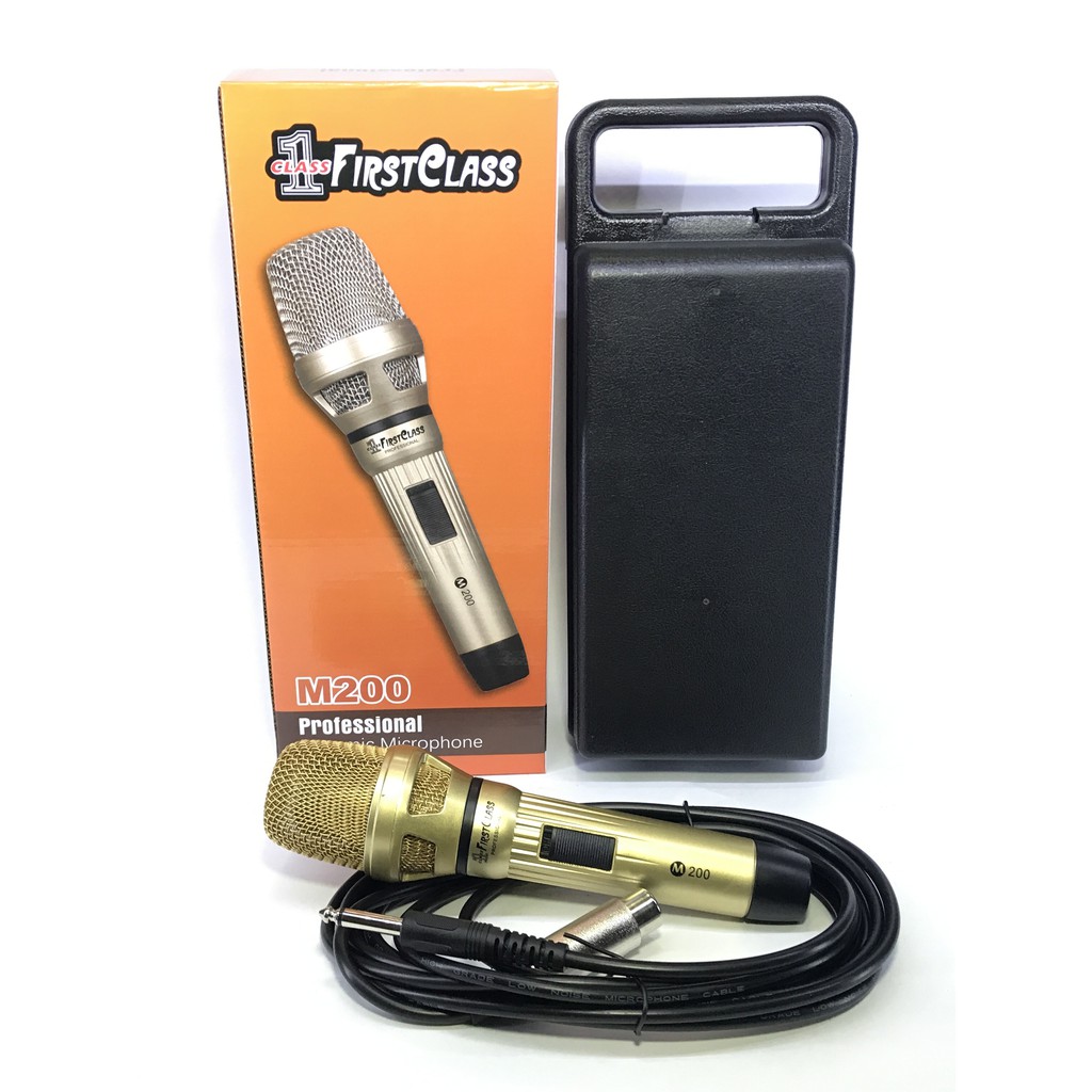 Microphone / Mik Gold + Kabel 3,6M M200 FIRSTCLASS