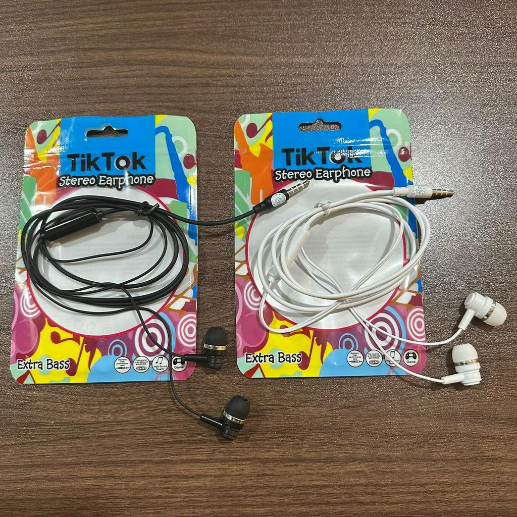 handsfree terpopuler t1ktok Jv9 stereo earphone extra bass tiktok fyp viral jack 3.5mm BY SMOLL