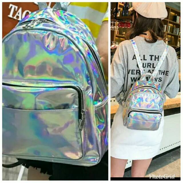 RHUBY KONVEKSI Tas Wanita Ransel Hologram