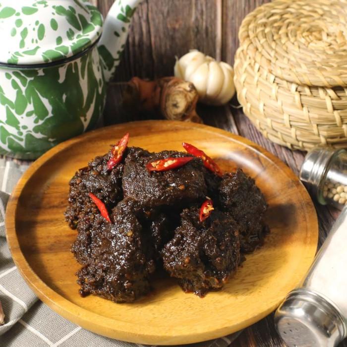 

Rendang Daging sapi 250 gram Rendang Sungayang