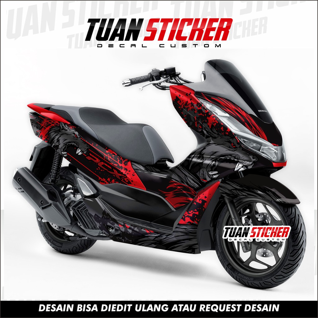 Sticker decal PCX 160 , Striping PCX full body 160 , Sticker PCX 160 , Sticker Honda PCX 160 wolv