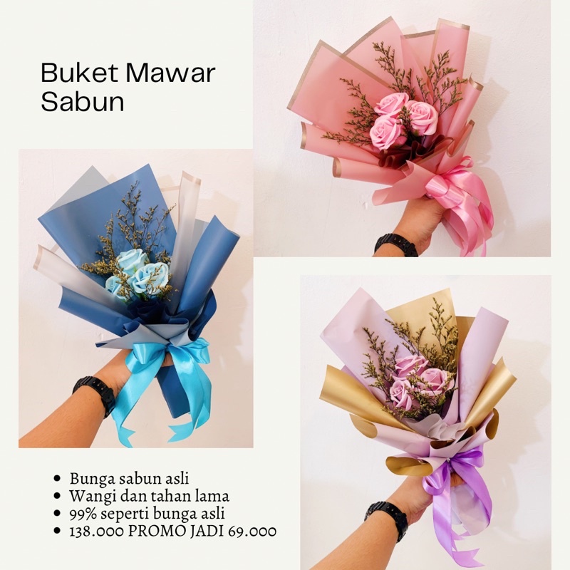 Buket Bunga Sabun Buket Flower Soap Mawar Sabun Buket Bunga Murah