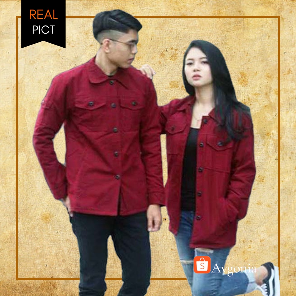 Jaket Couple Pasangan Terbaru Semi Parka Pria Wanita