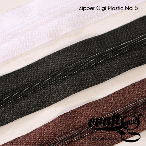 Zipper Gigi Plastic YKK No. 5 (Meteran)