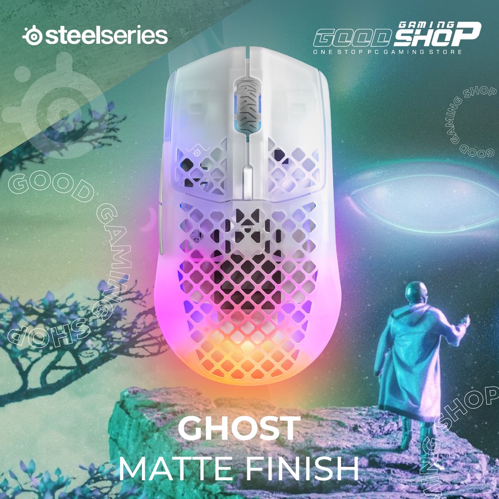 Steelseries Aerox 3 Wireless (2022) Ghost RGB Dongle - Gaming Mouse