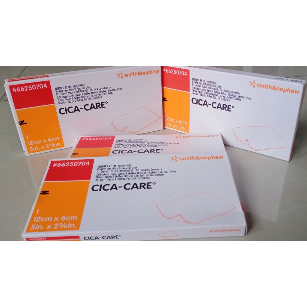 CICA CARE 12 CM X 6 CM, SILICON GEL SHEET, untuk Keloid