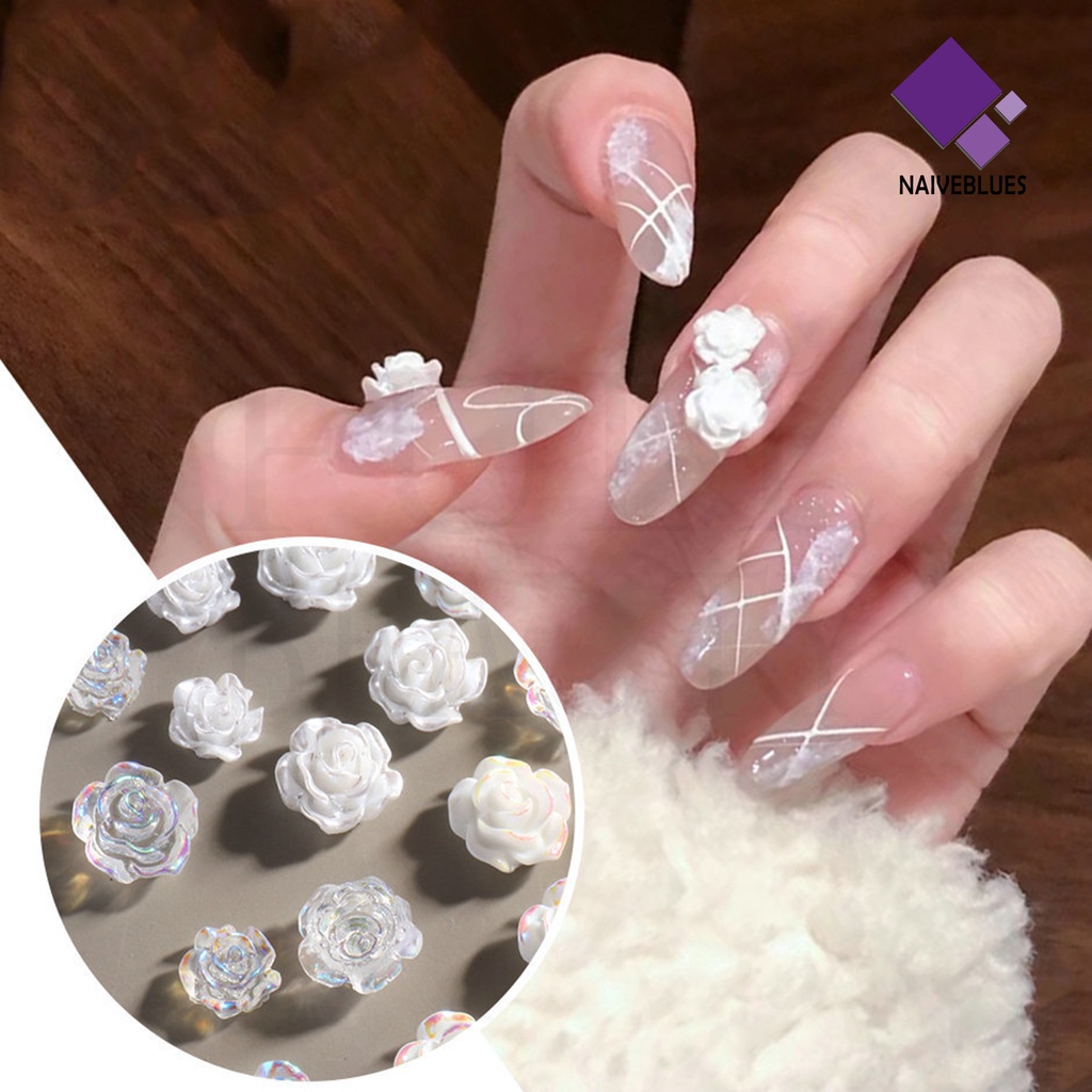 Naiveblue Rantai Metal Kecil Ringan Aksesoris Nail Art DIY