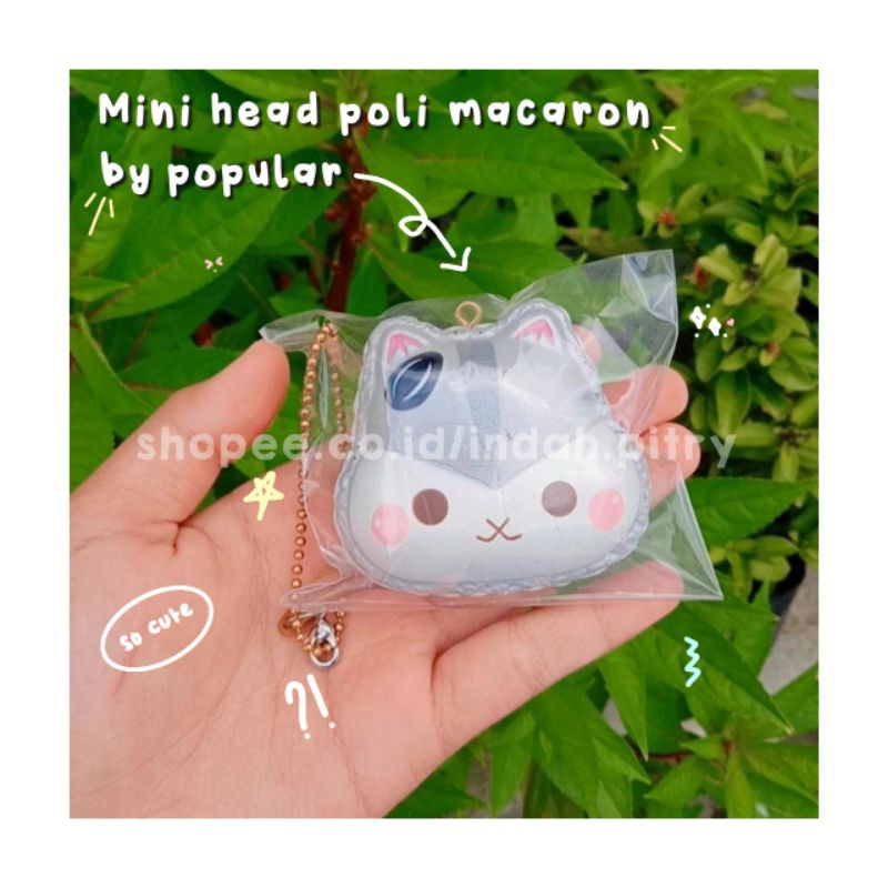 FLASH SALE SQUISHY MINI POLI HEAD MACARON
