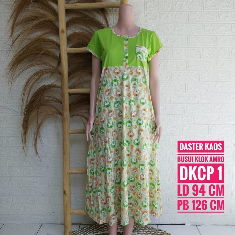 Daster Kaos Klok Panjang Lengan Pendek (DKCP)